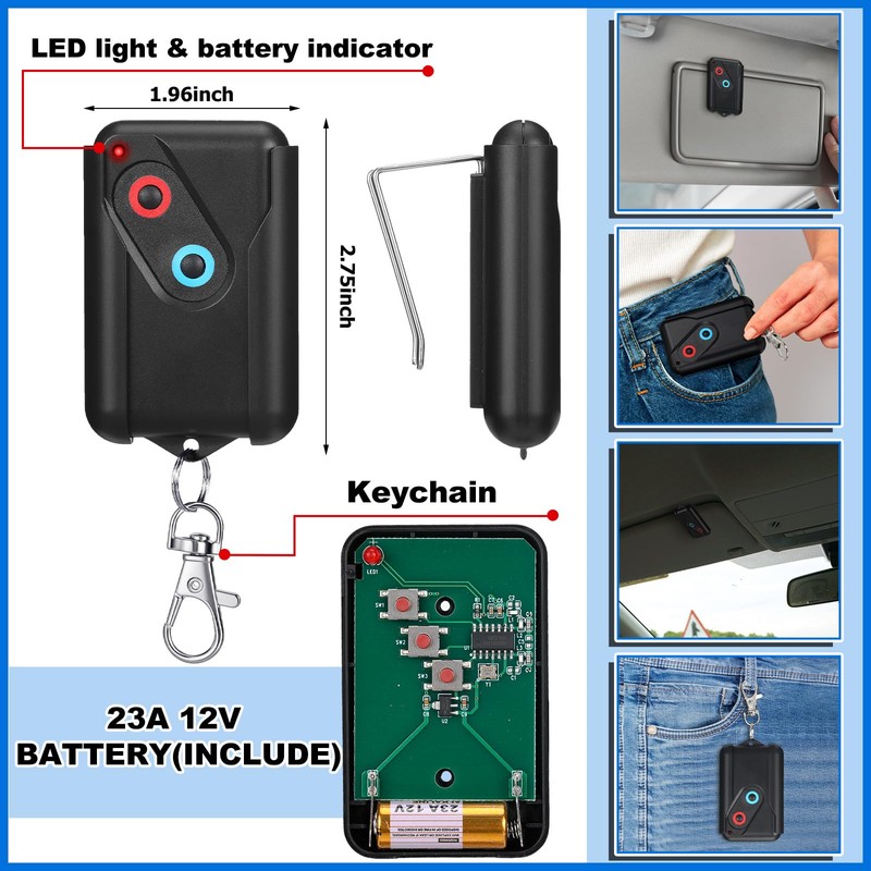Kingdder 2 Pcs Garage Door Remote Compatible with Guardian 2211
