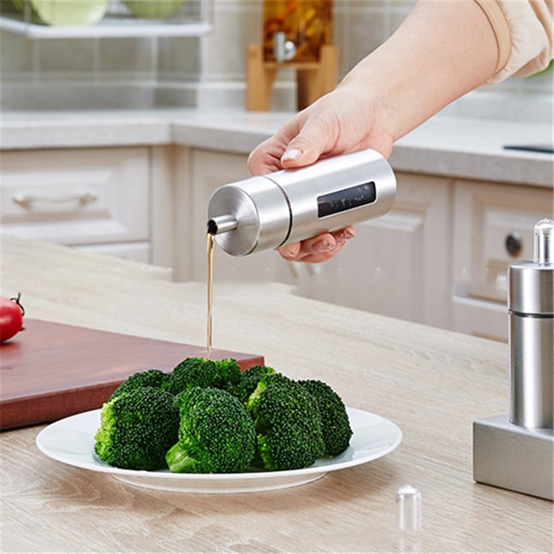 Stainless Steel Condiment Seasoning Container Pots Set with Spice Rack