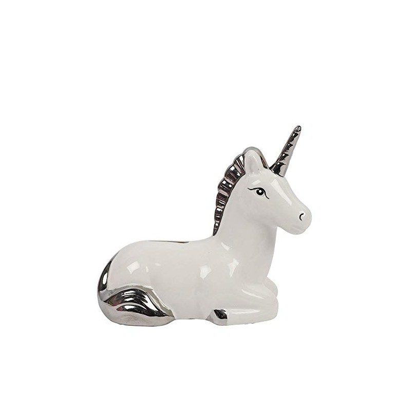 Paperchase Unicorn silver plated money box