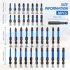 38pcs Impact Driver Bit Set, Magnetic S2 Screwdriver Bit Set,
