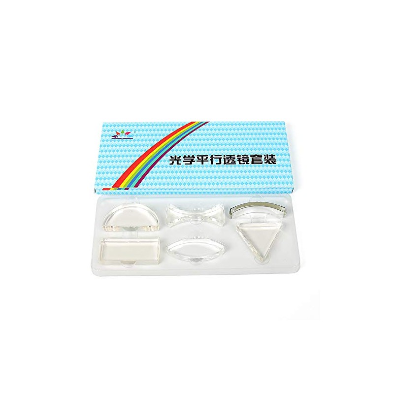 WINGONEER Physical Optical Parallel Lens Set Meniscus Lens Triangle Prismatic
