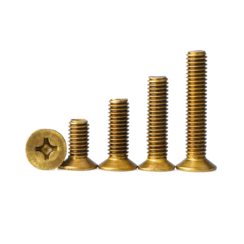 MACHSWON M3 Brass Phillips Countersunk Screws M3 x 10 mm