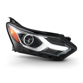AKKON - Fits 2018 2019 2020 2021 Chevy Equinox [HID/Xenon Type] LED DRL Chrome Headlight Passenger Right Side Headlamp 18 19 20