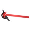 Woodworkers Edge Ruler Aluminum Alloy Red Black Adjustable Angle T