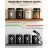 Veken Coffee Sugar Canister with Window, Coffee Lover Gift Set,Airtight