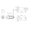 Cabinet Lock Lever Lock Universal Cylinder Furniture Lock Letter Box