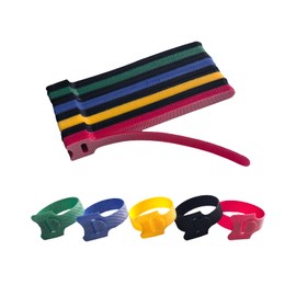 80 PCS 6 Inches Multi-Colour Reusable Cable Ties Cord Straps Multi-Purpose Wire Ties Cord Wrap Hook and Loop Organizer Cable Management,Adjustable Cord Ties for Organizing Home,Office,Data Centers