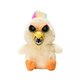 Feisty Pets Treacherous Travis The Rainbow Chick, Soft and Cute Stuffed Toy