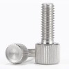 FEEIMOL Knurled Thumb Screws Stainless Steel Flat Head Knurled Machine