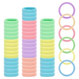 Pack of 100 Hair Bobbles Girls Colourful Elastic Hair Bobbles Mini Hair Band Baby Multicoloured Soft Cable Elastic Small for Girls Children Toddlers Baby