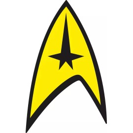Star Trek Logo Starfleet Command sticker window laptop bumper vinyl decal - 4"