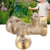 Garden Hose Splitter 2Way AllBrass Heavy Duty Simple Operation Outlet