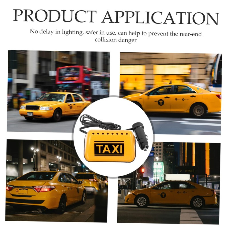 CAXUSD Taxi Roof Light Car Led Illuminated Sign Taxi Topper