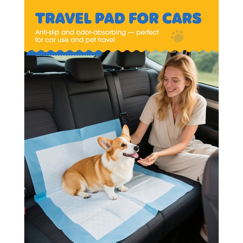 50-Pack X-Large Puppy Pads - 34" x 28" Pee Pads