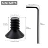 CLAHJQX 100 Pcs M3-0.5 x 4mm Flat Head Machine Screws,