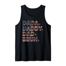 Dada Daddy Dad Bruh Funny Husband Father’s Day USA Mens Gift Tank Top