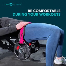 RPM Power Hip Thrust Belt - Booty Belt for Hip Thrusts, Hip Thrusting & Glute Bridge, Hip Belt Pad for Deep Squats, Lunges, Leg Workout & Booty Builder, Fitness Exercise Equipment for Women Home Gym