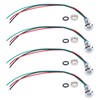 4 Set LED Indicator Light Signal Common Anode Waterproof Metal