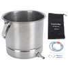 Enema Bucket Kit 1.6L Stainless Steel Bucket Reusable Shower Enema