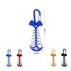 GYWHOOFT 8 PCS Fishbone Deck Anchor Pegs with Carabiners, 10*3.6CM