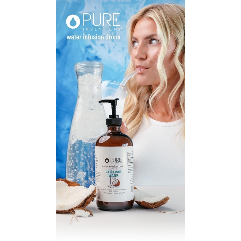 Pure Inventions Coconut Water - Water Enhancer Drops - Electrolyte