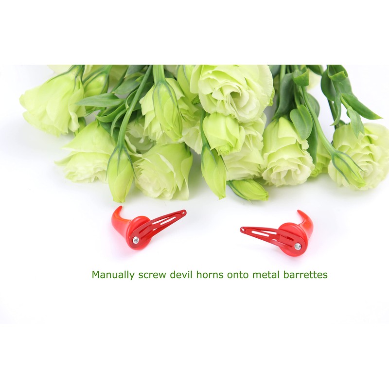 Bonnie Z. Leonardo Red Devil Hair Clips Red Devil Horns