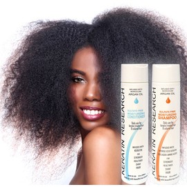 Natural Argan Oil Infused Sulfate Free Shampoo and Conditioner 2 bottles Value Set for Keratin After Care post treatment shampoo