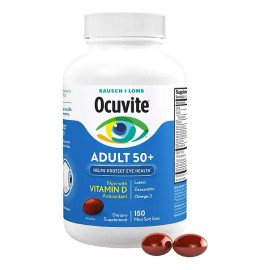 Ocuvite Adulto 50+ Bausch+lomb Vitaminas Ojos 150 Americano Sabor Sin Sabor