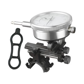 harayaa Heavy Duty Bike Wheel Centering Stand, Mini Bike Tire Centering Stand, Bicycle Repair Tools for Bicycle Accessories, Black with Pressure Gauge
