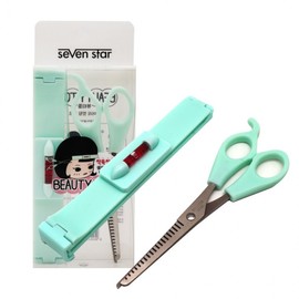 Self-Cutting Bangs Kit with Beauty Scissors (Random Color) Hair Thinning Scissors 2ea
