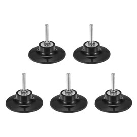 sourcing map 5Pcs 3" Disc Pad Holder Quick Change Discs 1/4" Shank Holder Mandrel for Die Grinder Sanding and Conditioning Discs, Black