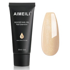 AIMEILI Poly Nail Extension Gel Builder Nail Gel Hema Free Poly Nail Enhancement Nail Art Design DIY Salon Nail At Home Gift for Women Nail Gel - 052