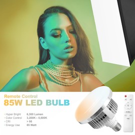 Julius Studio [1-Pack] 85W LED Softbox Lighting Kit, 20 x 28 inch (W x H) Soft Box with Remote Control, Hyper 6300 Lumen Brightness, 3200K–5500K Color Control, Soft Light Diffuser Modifier, JSAG747