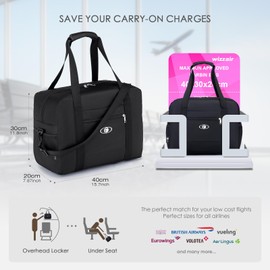 SPAHER Foldable Travel Bag 40 x 30 x 20 Luggage Bag 40 x 30 x 20 Hand Luggage Bag 40 x 30 x 20 Wizzair Vueling Volotea Hand Luggage Eurowings Handbags Organiser Duffle Bag Travel Luggage Suitcase Bag,