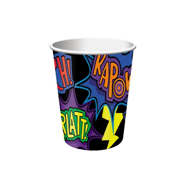 Creative Converting - Super Hero Fun 9 oz. 3D Paper