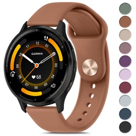 Meliya Bands Compatible with Garmin Vivoactive 4 Watch Band, Garmin Venu 3 / Venu 2 Watch Band Women Men, Soft Silicone Sport Replacement Strap for Garmin Venu 3, Venu 2, Vivoactive 4, Forerunner 745