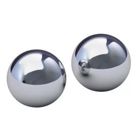 BALL BARON Baoding Balls 44MM Solid Chrome Hand Exercise Therapy De-Stressor SET OF 2