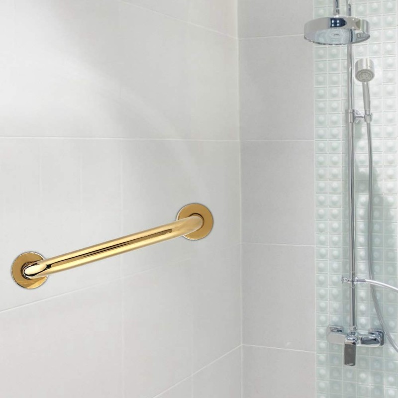 ZPSHYD Gold Bathroom Grab Bar Set - 30cm Handrail Grab