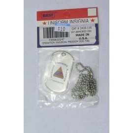 Dog Tag 1st Armored Division.Opera