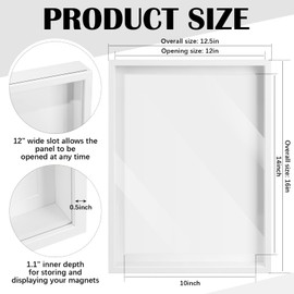 Vicenpal 2 Pcs Large Magnet Display Board Frames, Magnetic Bulletion Board