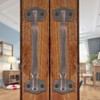 Eumtenr Sliding Barn Door Handles, 10 Inch Heavy Duty Rustic