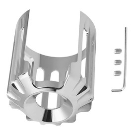 KACEPAR Motorcycle Oil Filter Cover, Motorcycle Oil Filter Cover, Compatible with Harley-Davidson All Models, Chrome