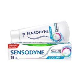 Sensodyne Complete Protection+ Toothpaste Cool Mint 75ml, Toothpaste for Daily Care and Protection Against Tooth Sensitivity Pack of