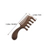 Beavorty Wooden Scalp Brush 3pcs Set Wide Tooth Wooden Comb