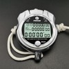 Rolilink Stopwatch with Backlight, Metal Stop Watch 400 Lap Memory
