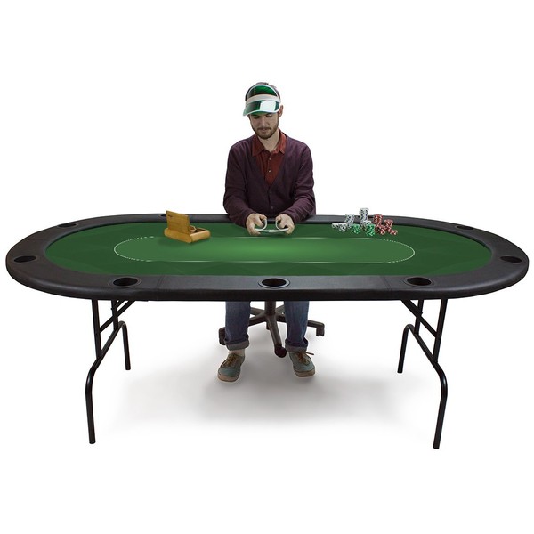 Brybelly Sublimation Poker Table Felt for Casino Quality Tables, Green
