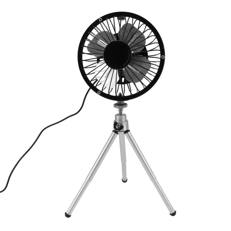 Portable Solar Fan 6W 6 Inches Solar USB Dual Powered