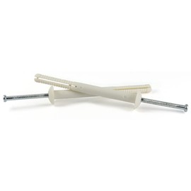 1/4" x 1 1/2" Hammer Drive Anchors/Mushroom Head/Nylon/Steel Zinc Nail / 100 Pc. Carton