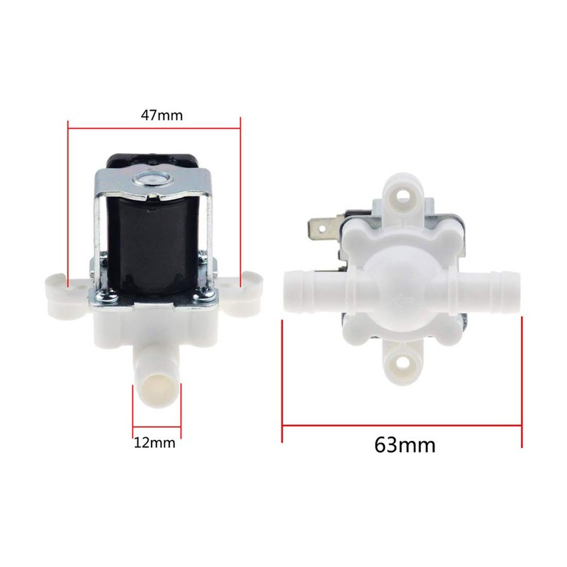 Beduan DC 24V 1/2" Barb Water Electric Solenoid Valve Water