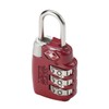 Lewis N. Clark TSA 3 Dial Combination Lock, Red